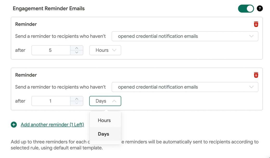 Engagement Reminder Emails