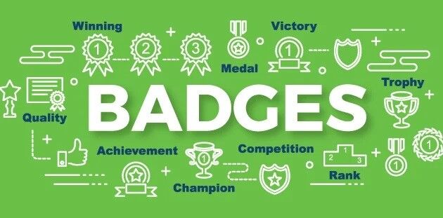 Digital Badges for an Interactive Course 2 badges