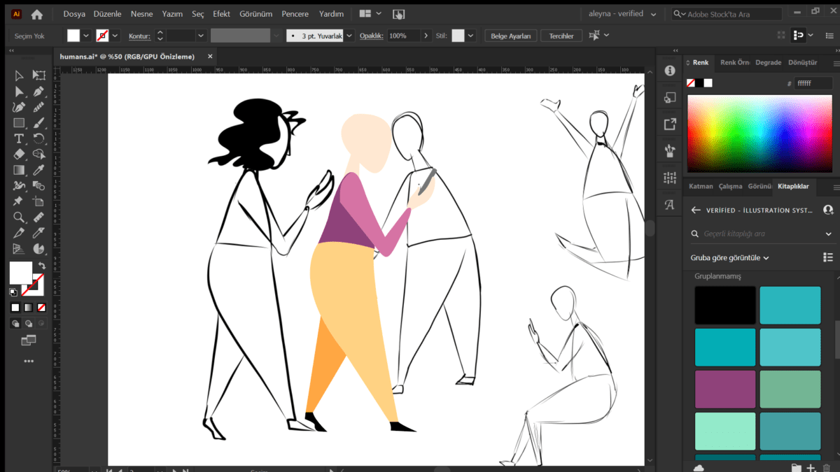 How to Create an Illustration System for Your Brand 8 humans.ai @ 50 RGB GPU Onizleme 10 21 2020 5 10 50 PM