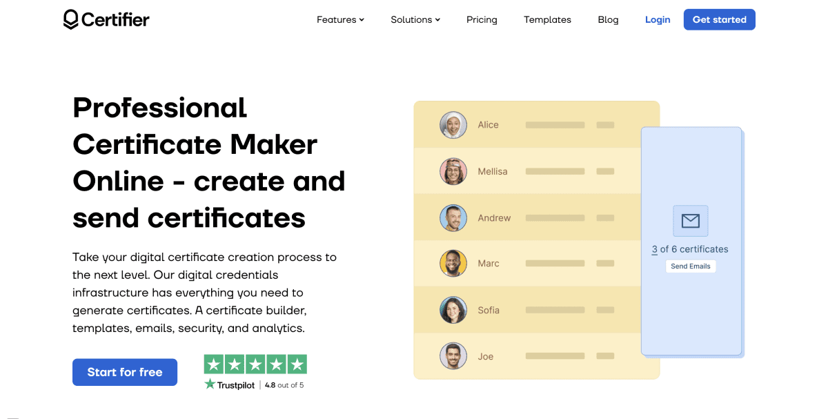 En İyi Accredible Alternatifleri 5 Certifier 3
