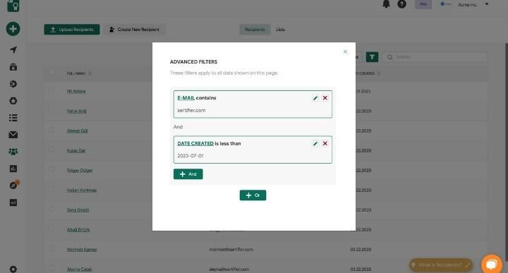 Monthly Updates | June 2023 5 Recipient Attribute Filters 2