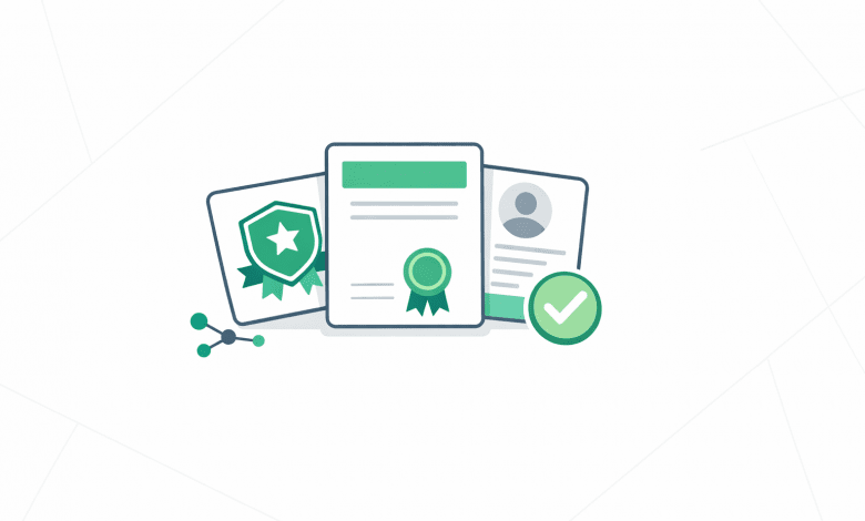 Badging 101: A Practical Playbook to Launch Digital Badges That Actually Get Earned and Shared 1 Digital badge, certificate, and verification cards in clean minimal layout