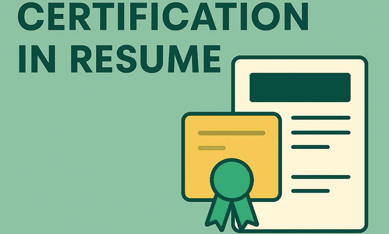 certification_on_resume
