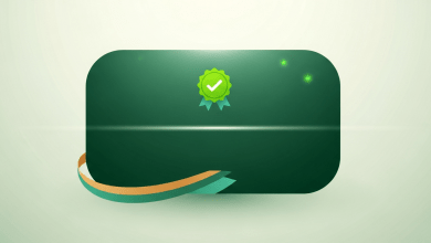 A digital certificate of completion with a verification checkmark