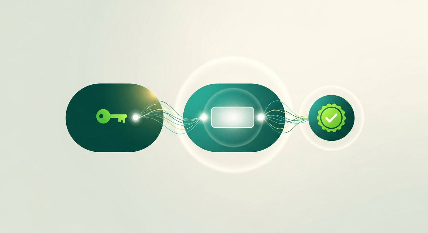 Issuer signs the credential, recipient holds it, verifier confirms the signature. How digital credential verification works in three steps