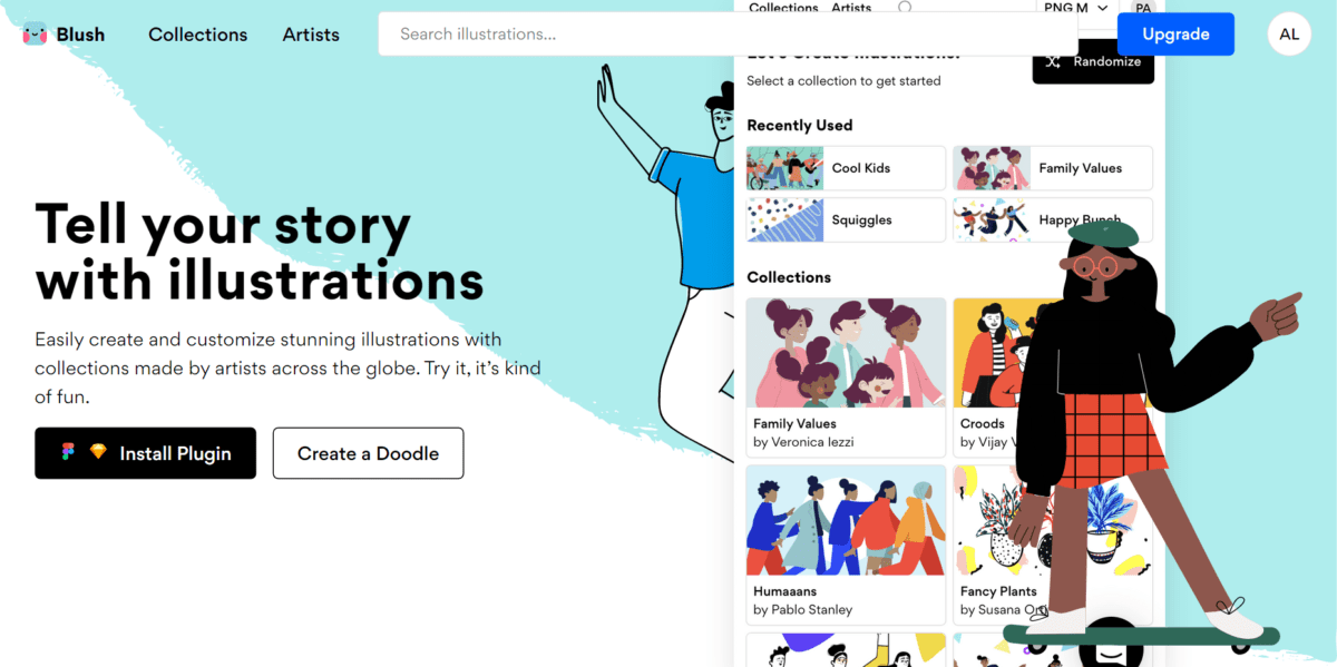 How to Create an Illustration System for Your Brand 3 blush homepage