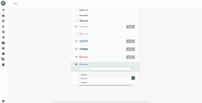 Create Degreed Integration