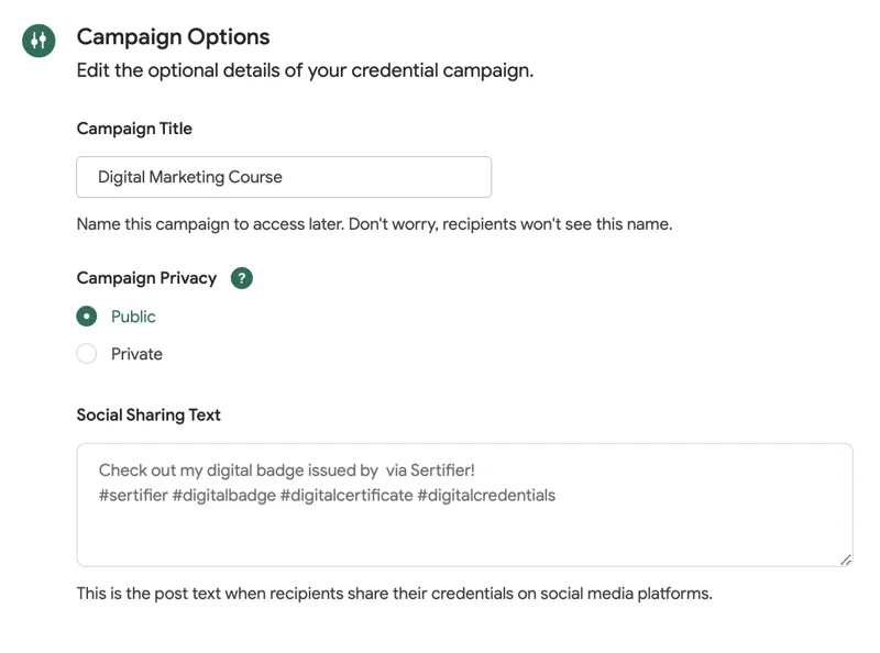 Custom Social Sharing