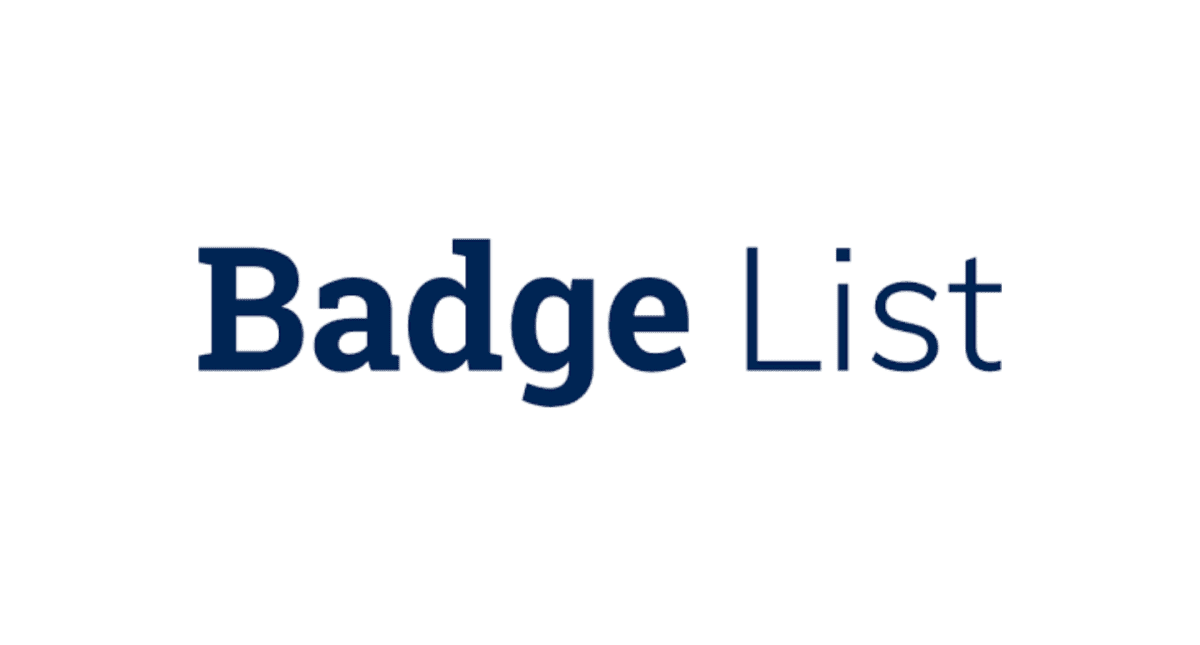 Badgelist a digital certificate provider brand image