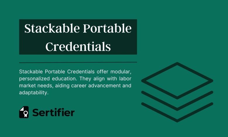Stackable Portable Credentials 1 Stackable Portable 2