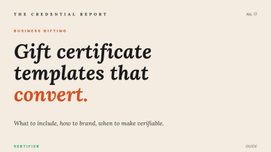Gift certificate template: 8 elements, wording samples, and anti-fraud design 10 Editorial cover: gift certificate templates that convert. What to include, how to brand, when to make verifiable. The Credential Report No. 17