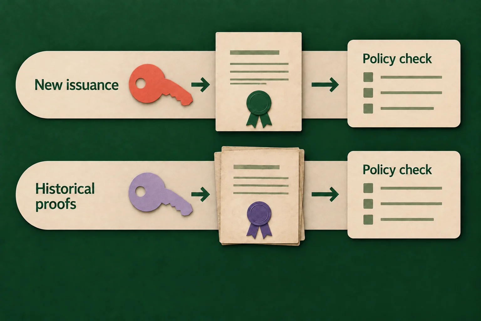 Issuer verification-method rotation: a continuity and acceptance plan 2 Check new issuance and historical proofs separately against the verification policy.