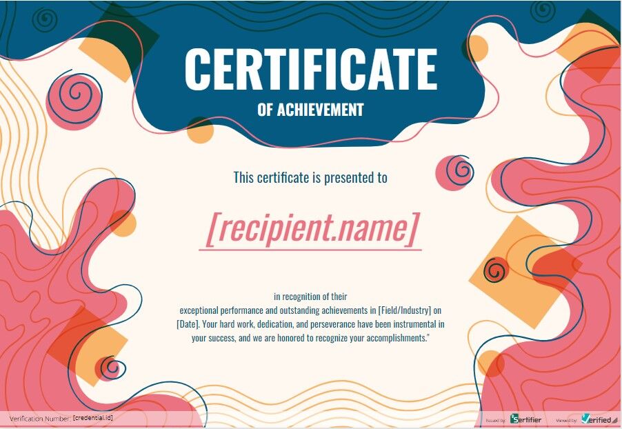 Certificate text samples: 50 wording examples for every type 2 Certificate of Achievement Example