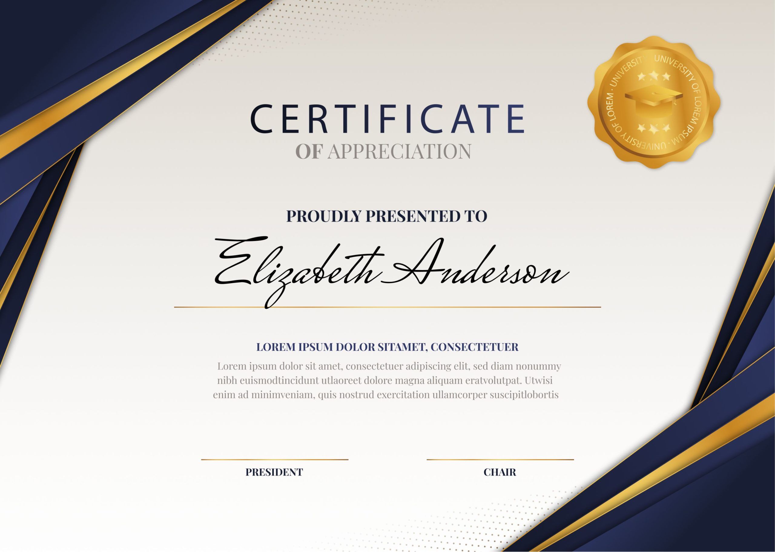 23 certificate of appreciation examples, templates and wording 2 Certificate of Appreciation Examples