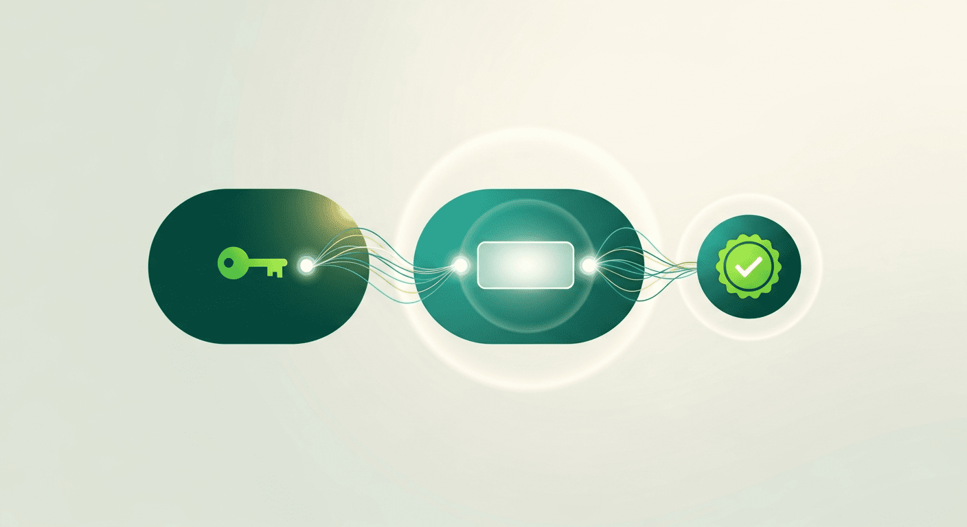 Issuer signs the credential, recipient holds it, verifier confirms the signature. How digital credential verification works in three steps