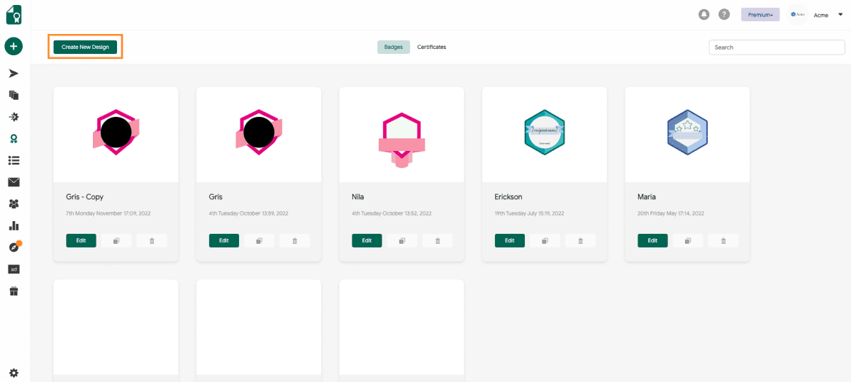 Sertifier + Canvas Integration 2 Sertifier Credential Designs