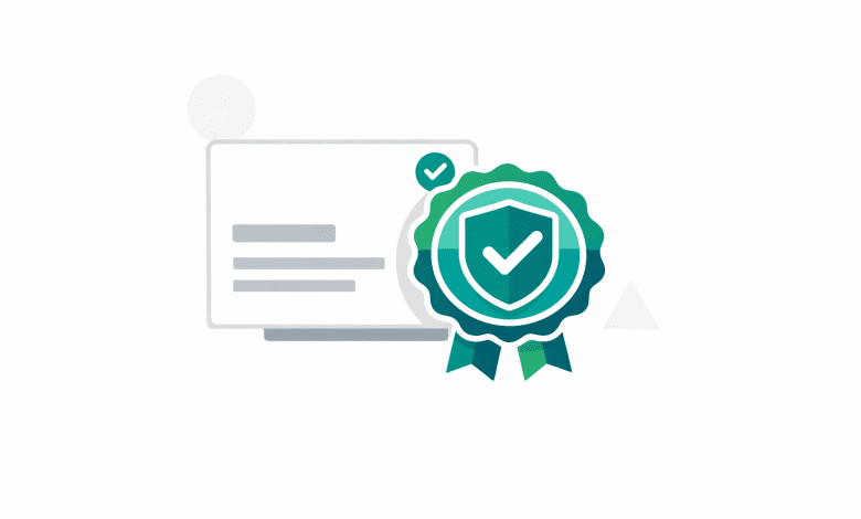 Freelance Digital Marketing: A Verification-Based Way to Prove Results (Without Sharing Client Secrets) 1 Verified digital badge and redacted evidence documents on a clean background